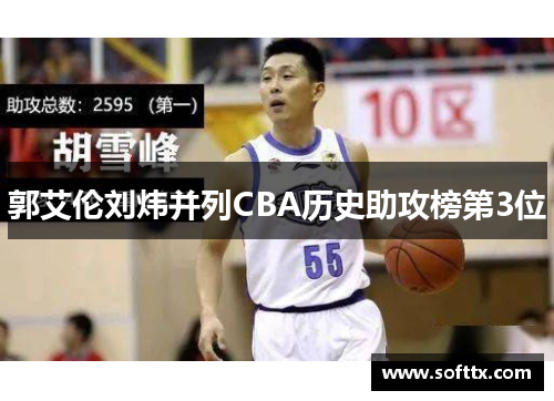 郭艾伦刘炜并列CBA历史助攻榜第3位